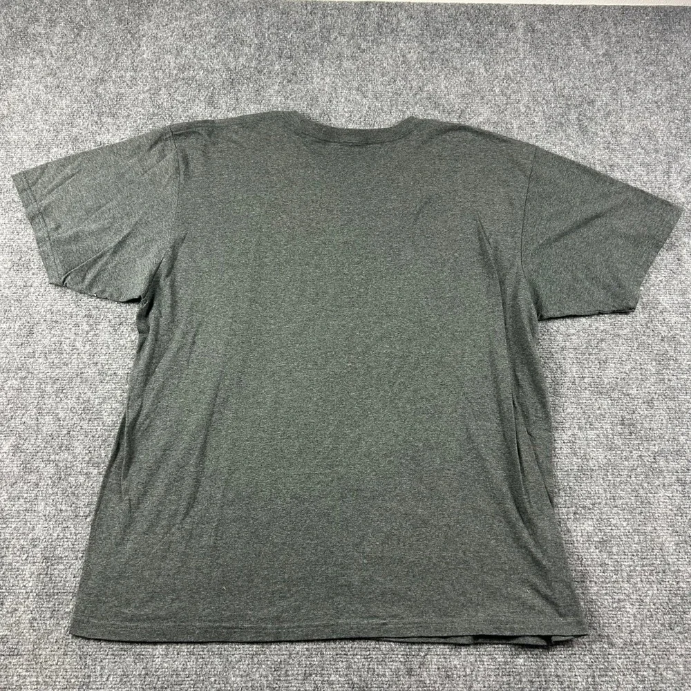 Adidas T-Shirt Mens XL Gray Three Stripe Life International Flags Go-To‎ Tee